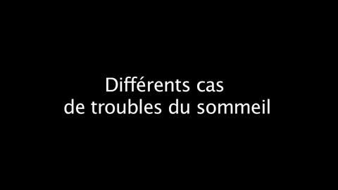 Les différents troubles du sommeil